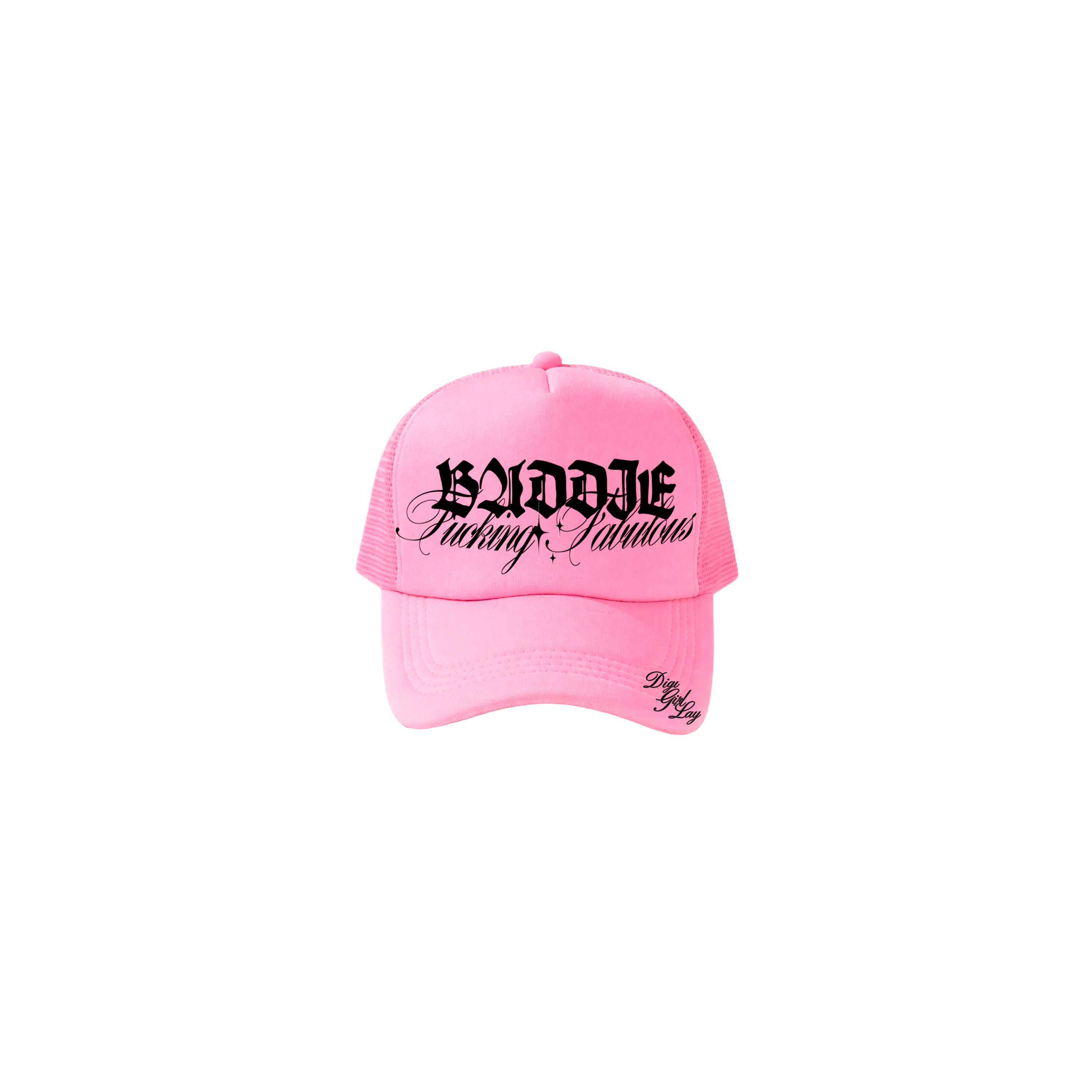 Gorra Baddie rosa kandi