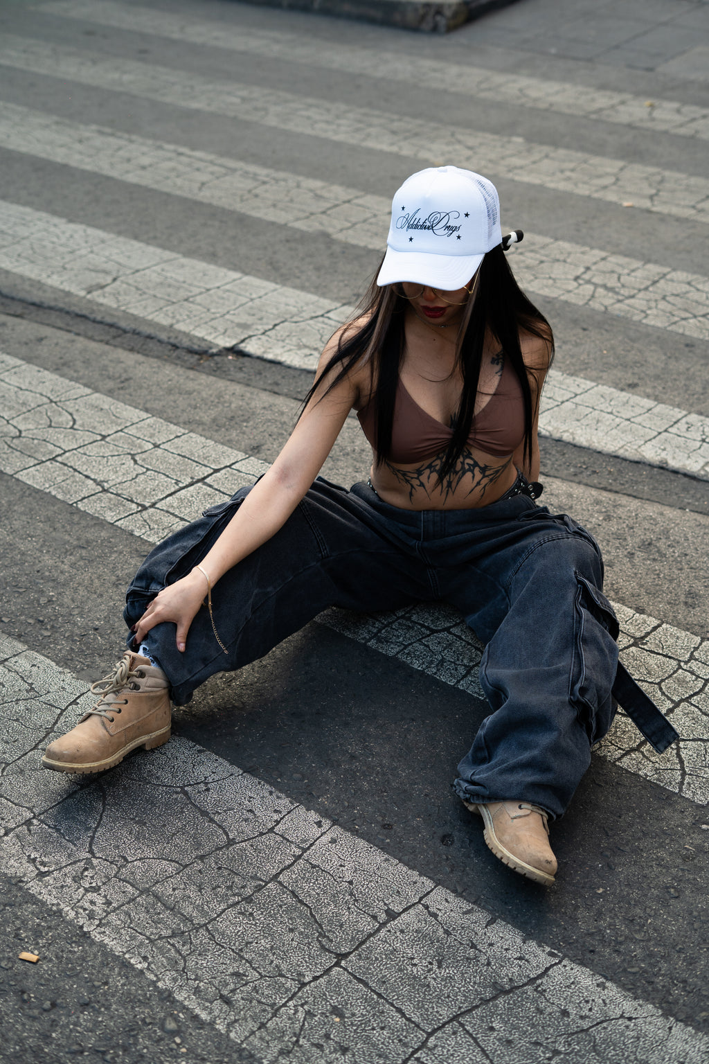 Gorra AdiDru blanca kandi