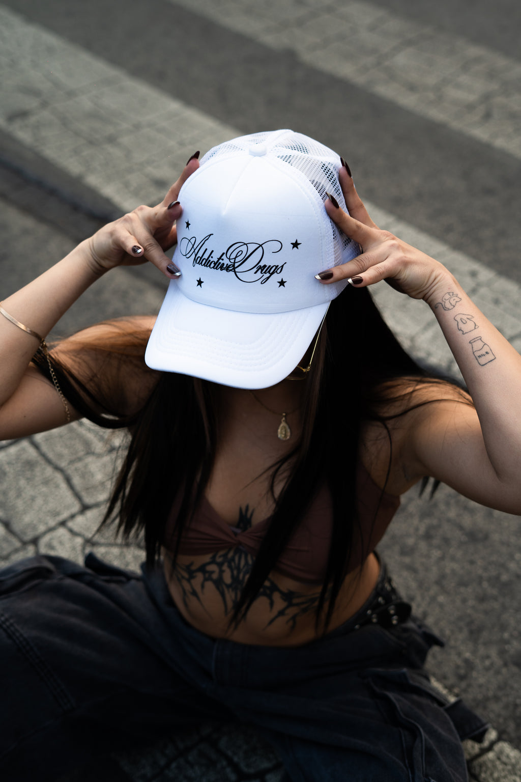 Gorra AdiDru blanca kandi
