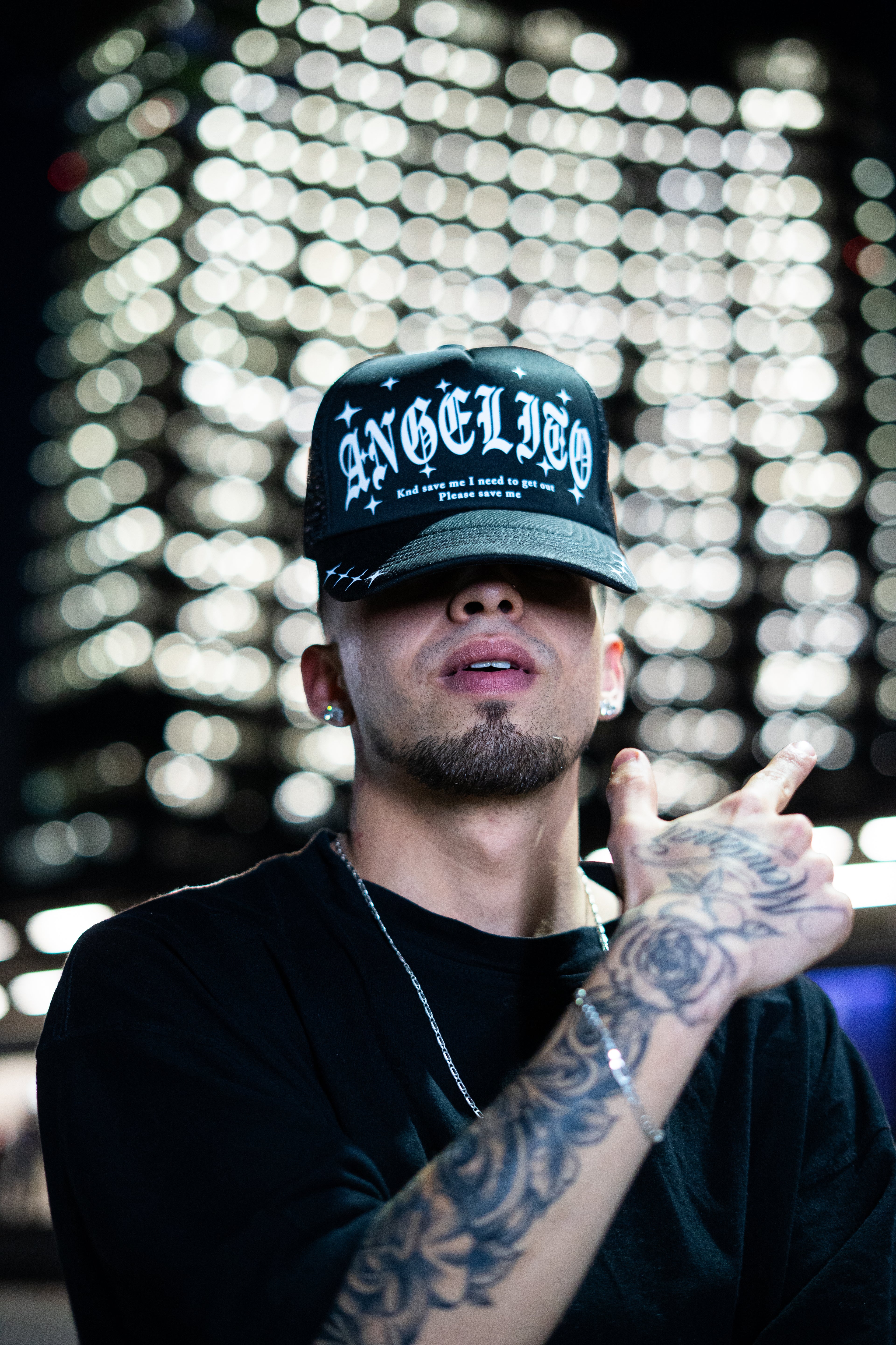 Gorra Angelito negra kandi