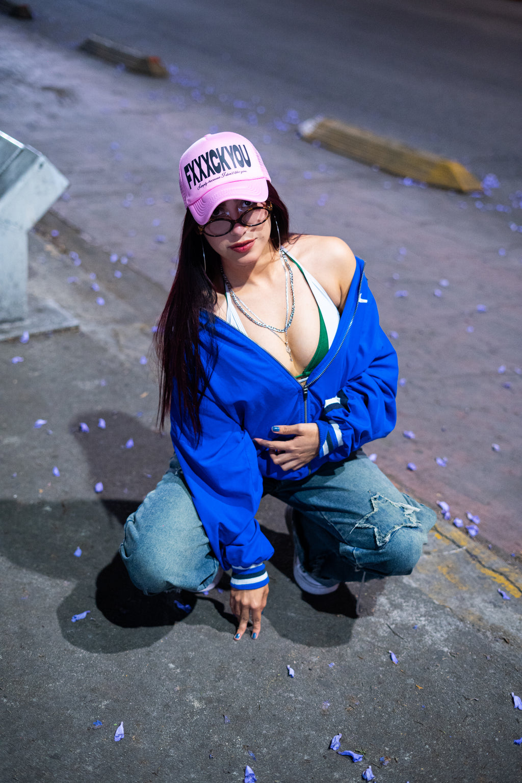 Gorra fxxxck rosa y negro kandi
