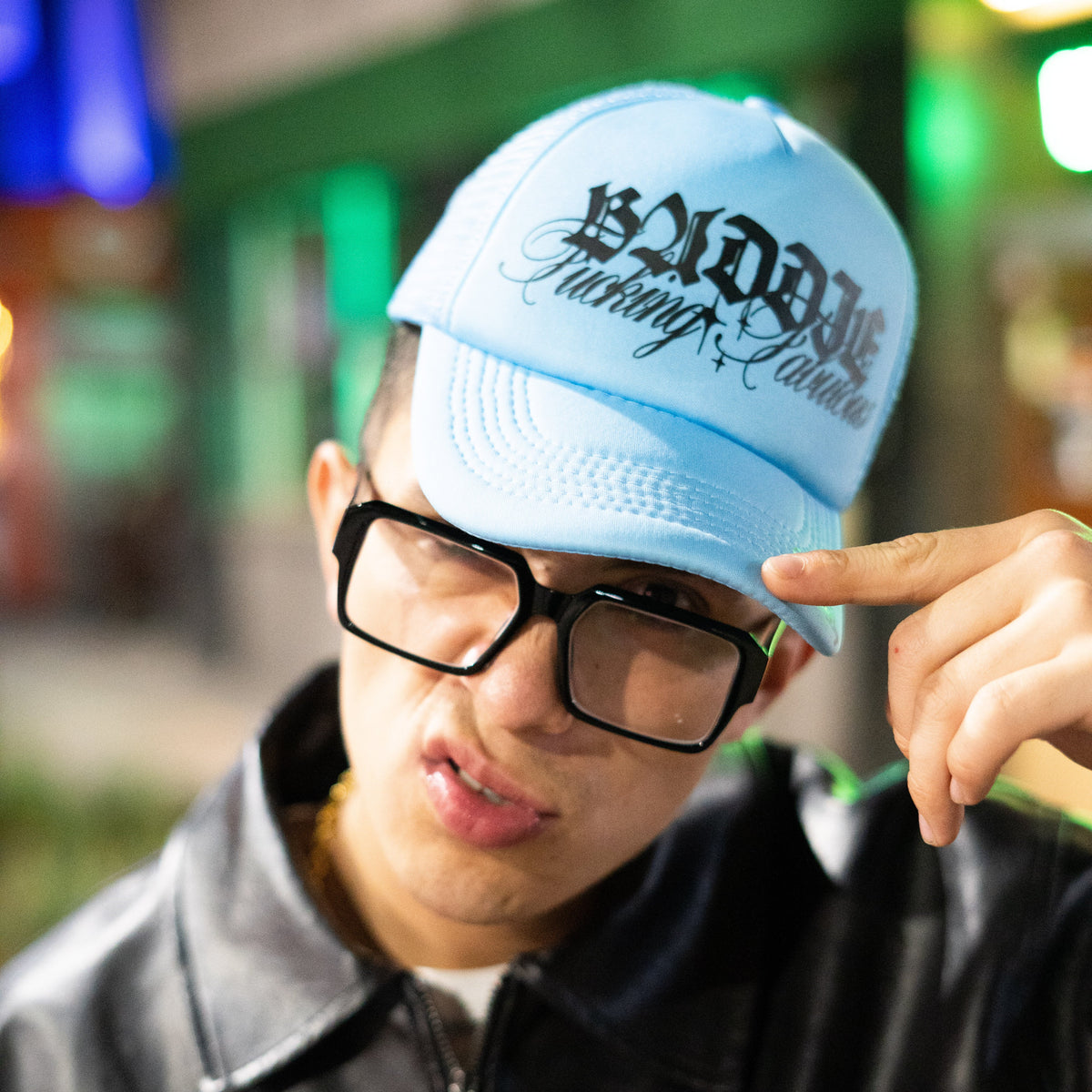 Gorra baddie azul kandi