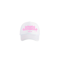 Gorra Blanca Estrellas Rosas