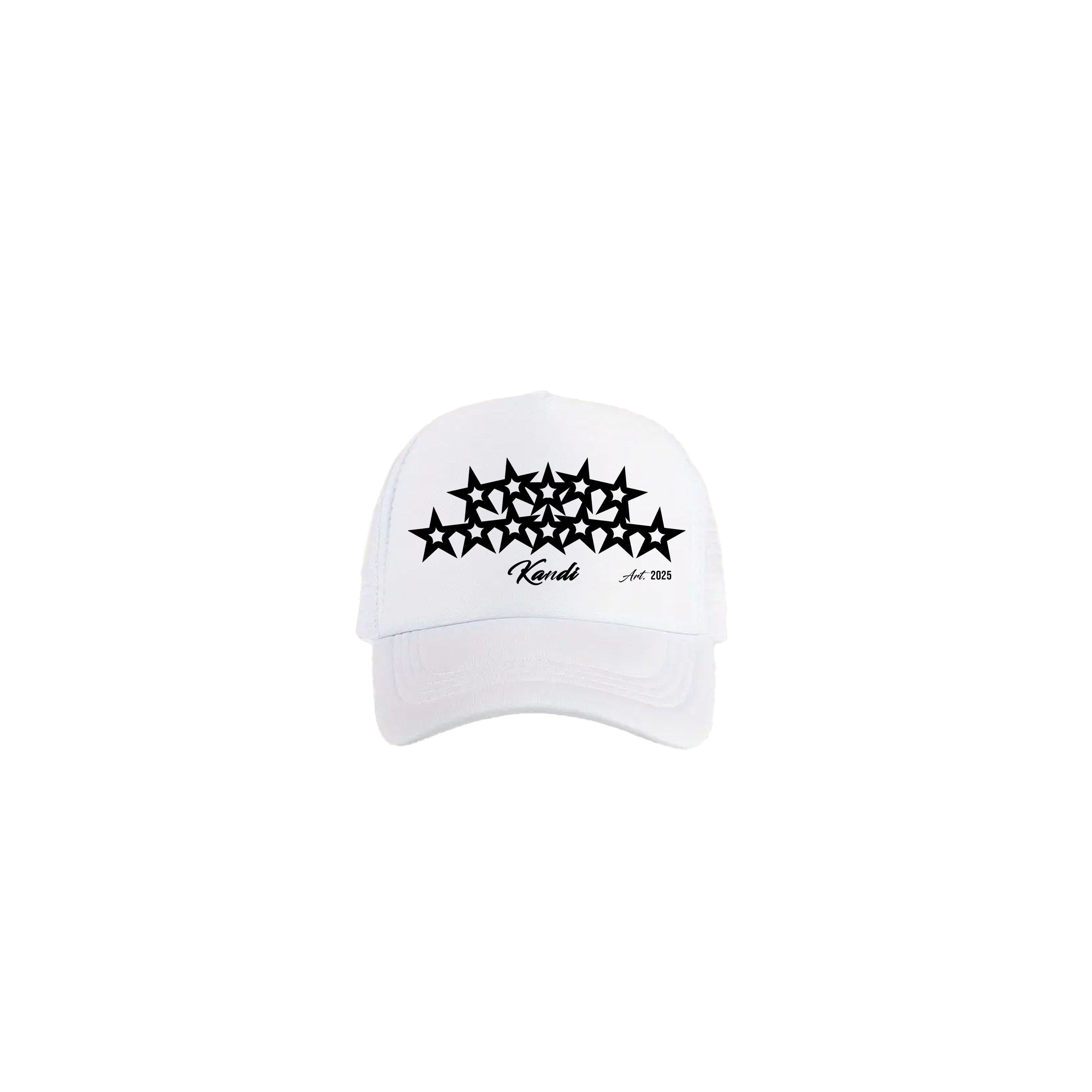 Gorra estrellas blanca kandi