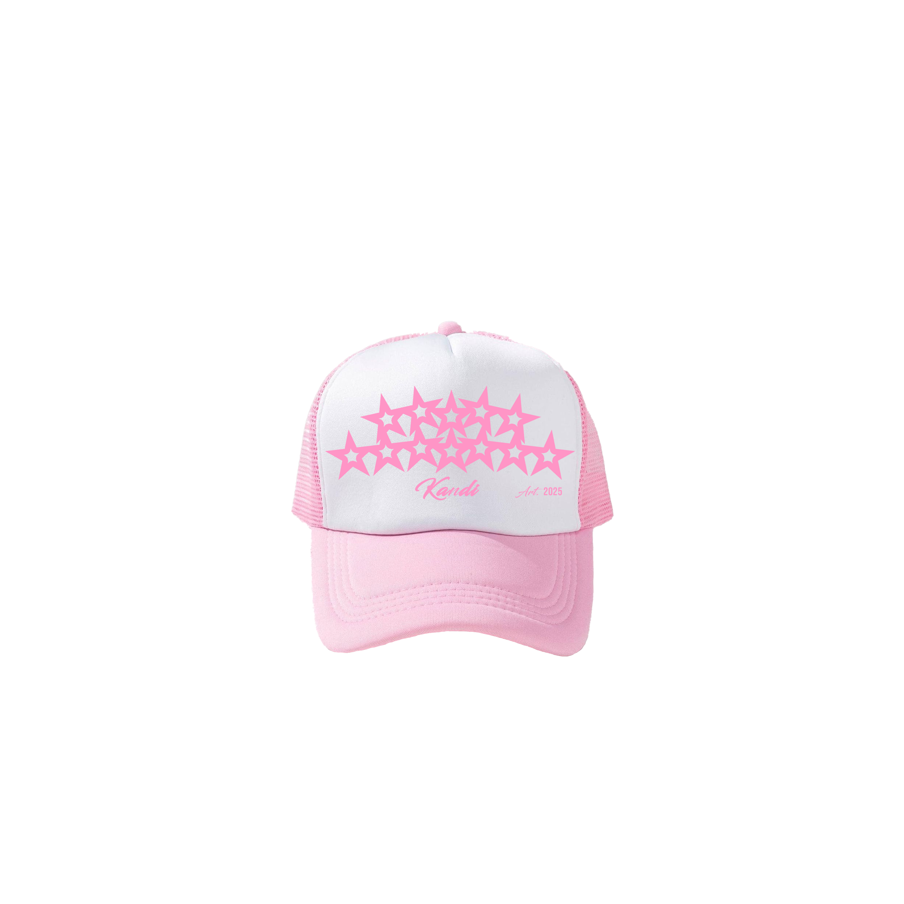 Gorra estrellas rosa full kandi