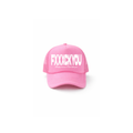 Gorra fxxxck rosa y blanco kandi